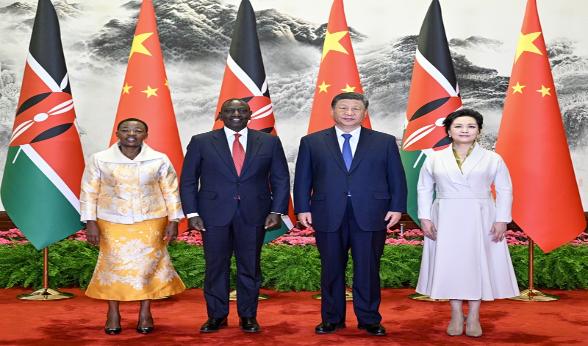 ="习近平同肯尼亚总统鲁托会谈"